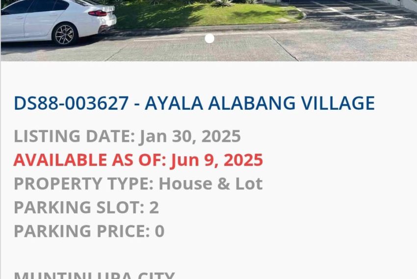 Ayala alabang House Muntinlupa 1