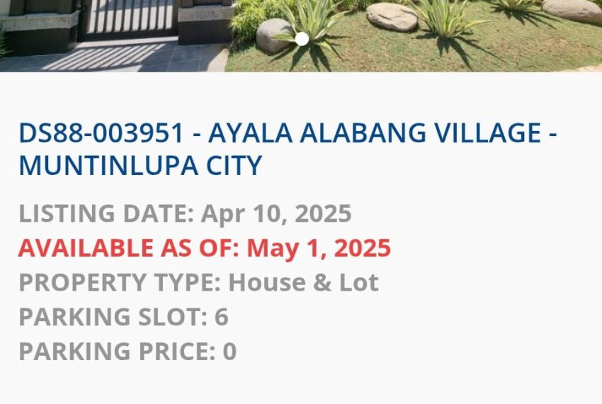 Ayala alabang House Muntinlupa 3