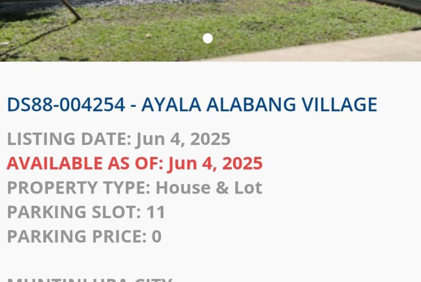 Ayala alabang House Muntinlupa 5