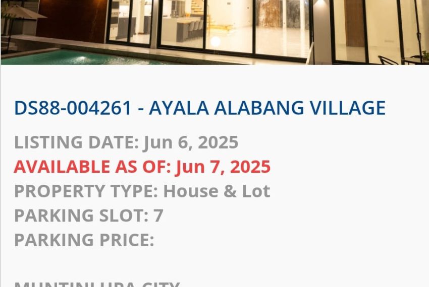 Ayala alabang House Muntinlupa 6