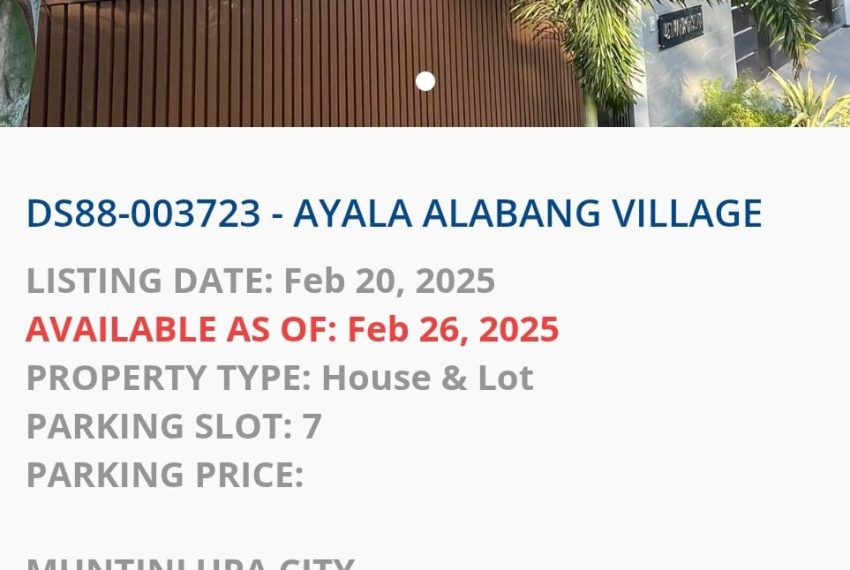 Ayala alabang House Muntinlupa 7