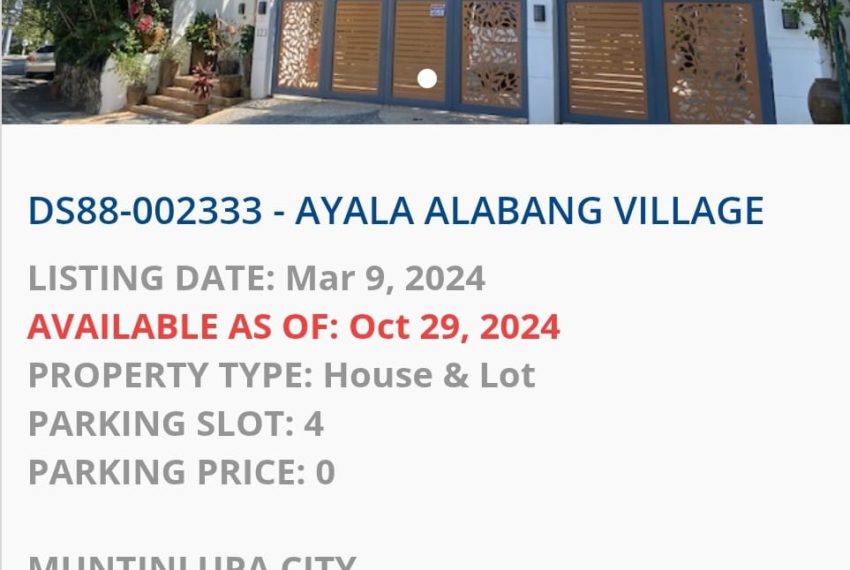 Ayala alabang Muntinlupa 1
